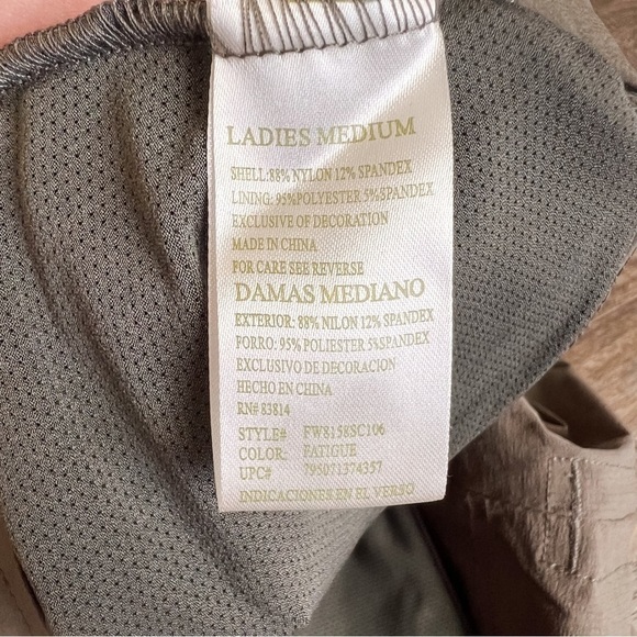 Green Tea Olive Green Athletic Skort Tennis Drawstring Skirt Medium - Picture 5 of 9